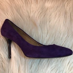 Coach Nala Purple Suede Pumps Size 8.5 Q2043